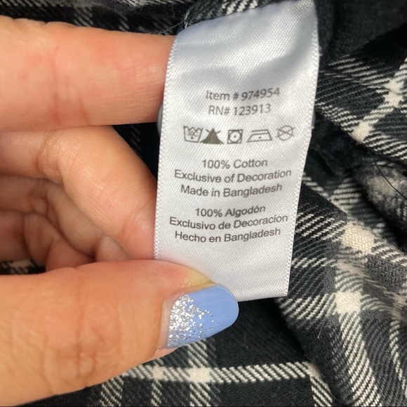 Jachs Black Plaid Button Down Flannel Shirt - Picture 6 of 10